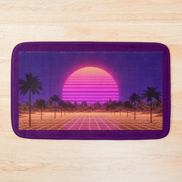 Item preview, Retro Synthwave Sunset Drive with Palm Trees designed and sold by powersunlight.