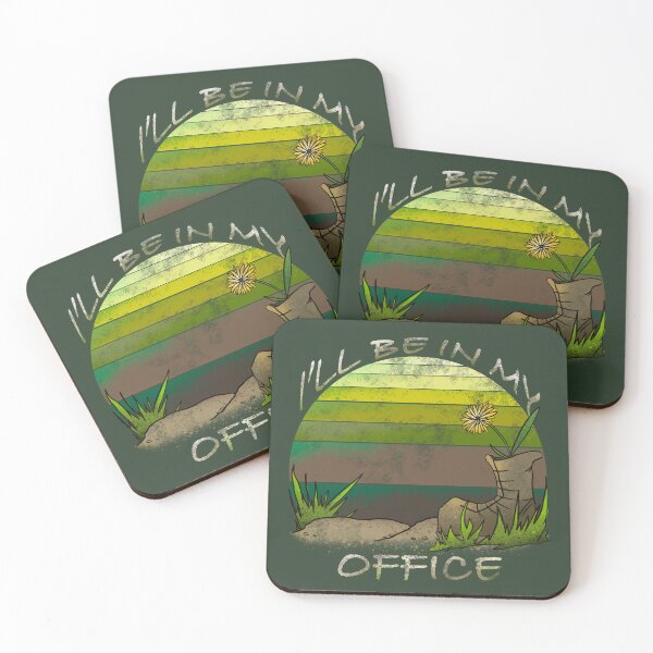 Item preview, I'll Be In My Office - Dandelion Boot Deep Forest Gradient Funny Nature Art designed and sold by TheArtOfTreble.