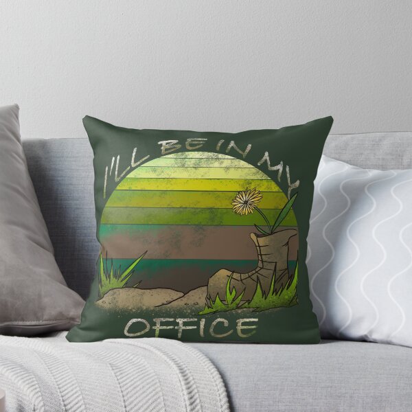 Item preview, I'll Be In My Office - Dandelion Boot Deep Forest Gradient Funny Nature Art designed and sold by TheArtOfTreble.