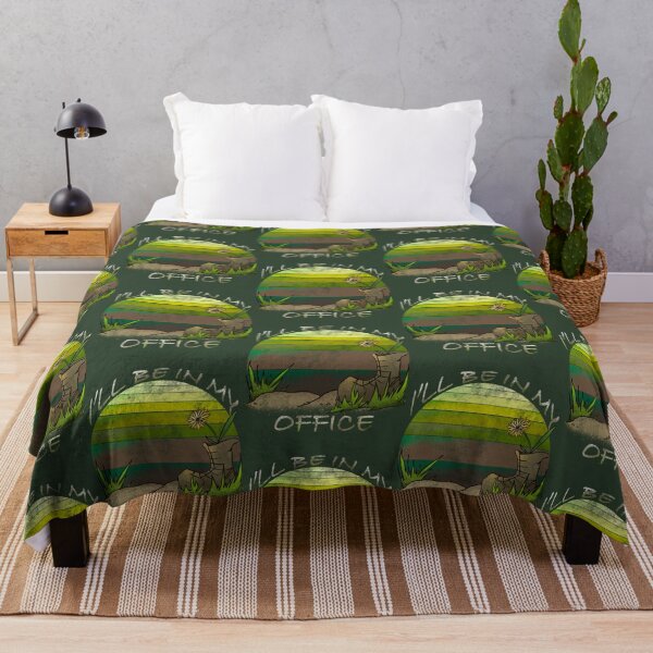 Item preview, I'll Be In My Office - Dandelion Boot Deep Forest Gradient Funny Nature Art designed and sold by TheArtOfTreble.