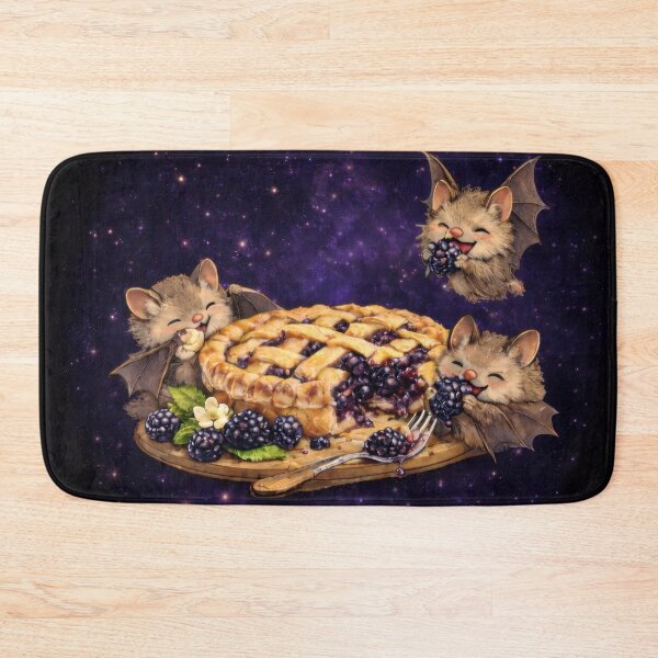 Item preview, Cute Bats With Blackberry Pie Sticker designed and sold by jgvisualarts.