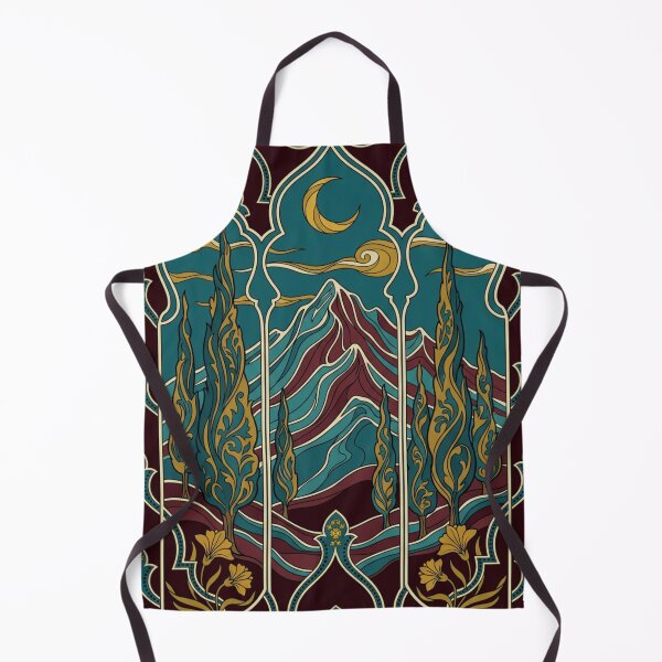 Item preview, Night Landscape with Mountain and Cypress designed and sold by Ciervo Primavera.