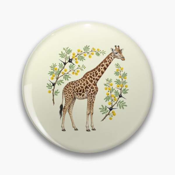 Item preview, Masai Giraffe with Acacia Botanical Art designed and sold by BirdsnStuff.