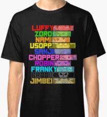 ONE PIECE - STRAW HAT PIRATES (WHITE BROOK) Classic T-Shirt