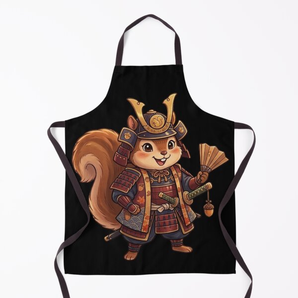 Item preview, Kawaii Samurai Squirrel - Japanese Aesthetic Bushido Warrior designed and sold by Wear Sculpt.