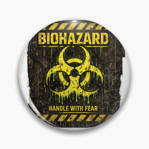 Item preview, Industrial Biohazard Warning – Handle With Fear Apocalyptic Hazard Symbol designed and sold by 486DesignCo.