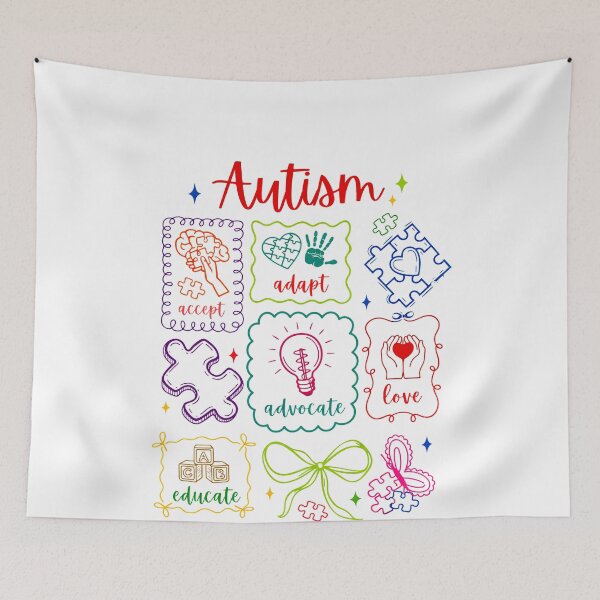 Item preview, Autism Accept Adapt Advocate Love Educate designed and sold by margamPagenberg.