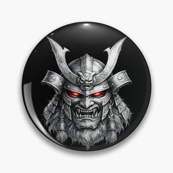 Item preview, Samurai Mask Warrior – Japanese Demon Helmet Fantasy Design designed and sold by CreativeMindsetLab.