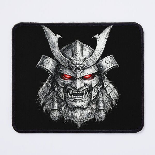 Item preview, Samurai Mask Warrior – Japanese Demon Helmet Fantasy Design designed and sold by CreativeMindsetLab.