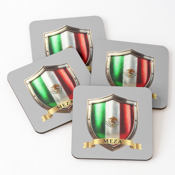 Item preview, Meza Mexico Surname Shield designed and sold by Highlandkings.