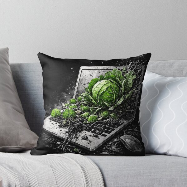Item preview, Cabbage Laptop – Surreal Tech Garden designed and sold by Ocelot-T.