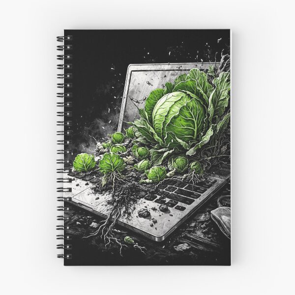 Item preview, Cabbage Laptop – Surreal Tech Garden designed and sold by Ocelot-T.