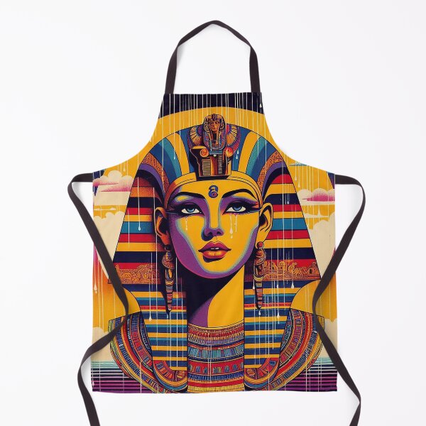 Item preview, Egyptian Goddess – Retro Neon Pharaoh Art Illustration designed and sold by DiamondSkyShirt.