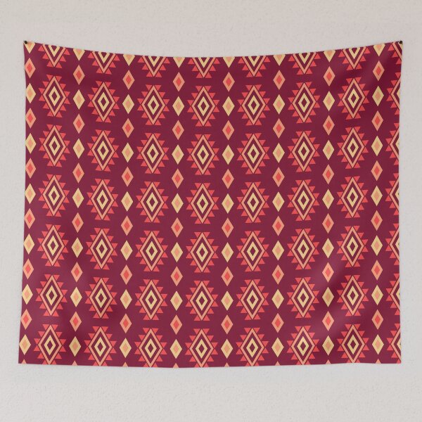 Item preview, Beautiful Red African Weave - Ethnic Polynesian Tribal  - Christmas Gift Baskets designed and sold by RoyalStarsPatts.