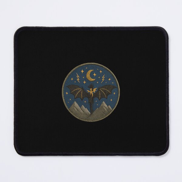 Item preview, Andarna and Tairn Flying at Night patch designed and sold by biblio_phile.