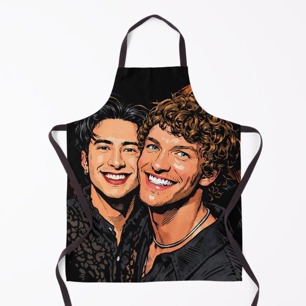 Item preview, Hudson Williams and Connor Storrie from Heated Rivalry smiling (fan art) designed and sold by PopCultureAndStuff.