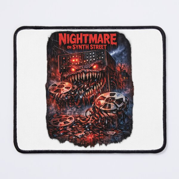 Item preview, Analog Synth Nightmare – Vintage Synthesizer Horror 80s Retro Tape Reel Monster designed and sold by 486DesignCo.
