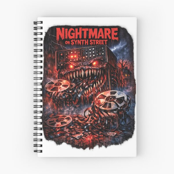 Item preview, Analog Synth Nightmare – Vintage Synthesizer Horror 80s Retro Tape Reel Monster designed and sold by 486DesignCo.