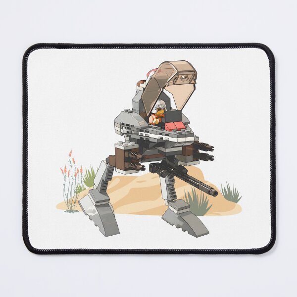 Item preview, Brick Style Mech Walker with Pilot - Desert Scout Robot Building Block Design designed and sold by HumTumMe.