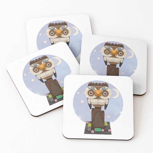 Item preview, Whimsical Brick Brick Owl Under the Moonlit Sky designed and sold by HumTumMe.