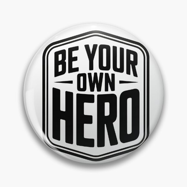 Item preview, Be Your Own Hero Motivational Typography T-Shirt designed and sold by Everdreeam.