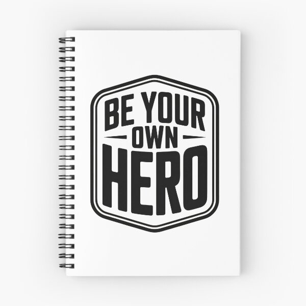 Item preview, Be Your Own Hero Motivational Typography T-Shirt designed and sold by Everdreeam.