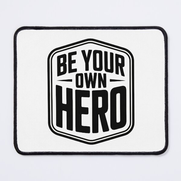 Item preview, Be Your Own Hero Motivational Typography T-Shirt designed and sold by Everdreeam.