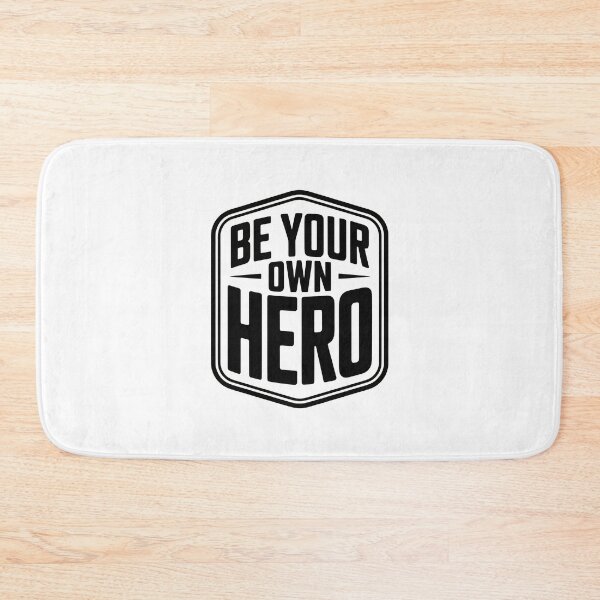 Item preview, Be Your Own Hero Motivational Typography T-Shirt designed and sold by Everdreeam.