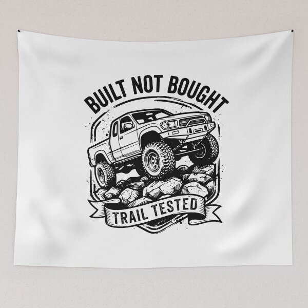 Item preview, BUILT NOT BOUGHT Design, Funny Truck Owner Gift, Pickup Truck Lovers Graphic Tee designed and sold by AsturShop.