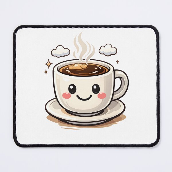 Item preview, Happy Coffee Cup – Cozy Vibes Illustration designed and sold by Joyfulfabric.