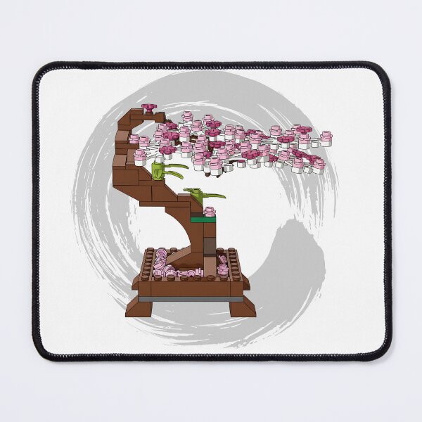 Item preview, Brick Bonsai Tree with Pink Cherry Blossoms - Botanical Building Blocks Art designed and sold by HumTumMe.