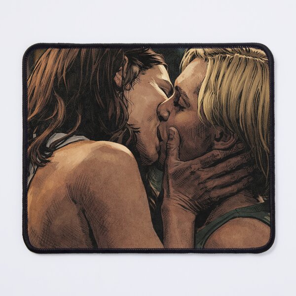 Item preview, Passionate kiss between Carol and Zosia de Pluribus (fan art) designed and sold by PopCultureAndStuff.