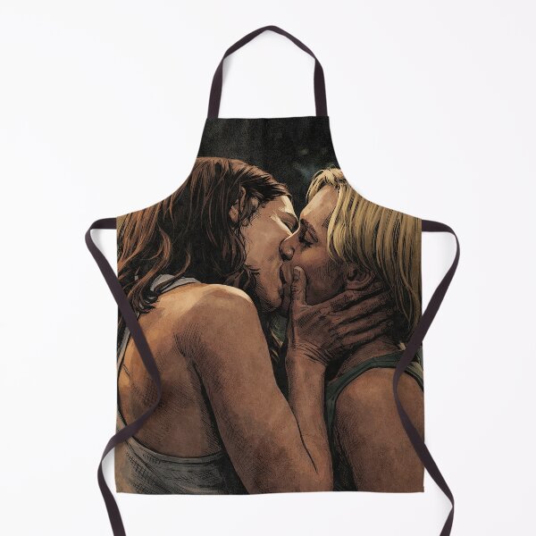 Item preview, Passionate kiss between Carol and Zosia de Pluribus (fan art) designed and sold by PopCultureAndStuff.