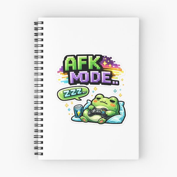 Artikelvorschau, Funny AFK Mode Gamer Frog Gaming Meme entworfen und verkauft von Wolf Creator.