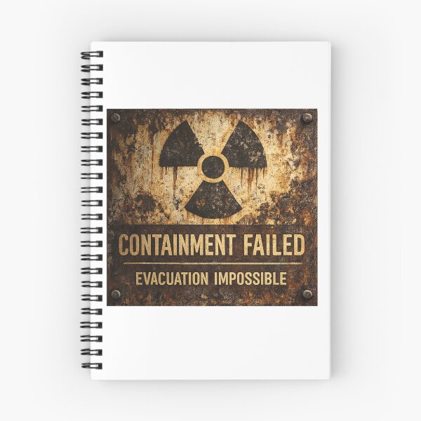 Item preview, Containment Failed – Evacuation Impossible | Apocalyptic Radiation Warning Sign designed and sold by 486DesignCo.