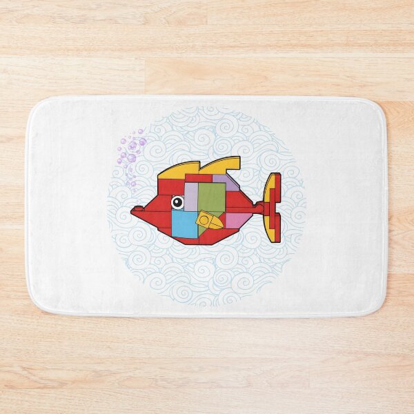 Item preview, Brick Brick Fish Swimming Underwater - Building Block Toy Art designed and sold by HumTumMe.