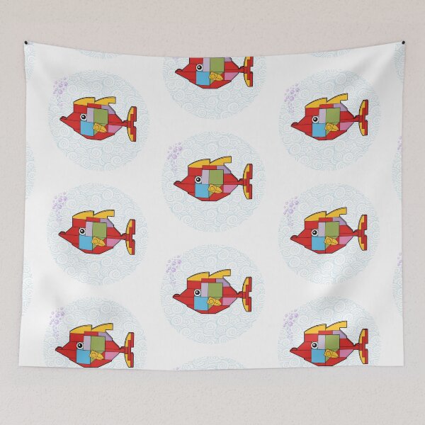 Item preview, Brick Brick Fish Swimming Underwater - Building Block Toy Art designed and sold by HumTumMe.