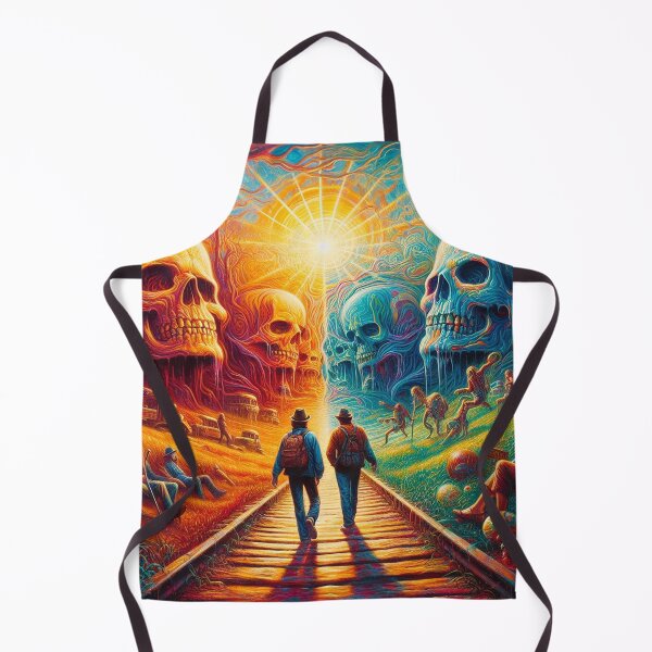 Item preview, Walk Into Splintered Sunlight – Psychedelic Skull Landscape Art designed and sold by DiamondSkyShirt.