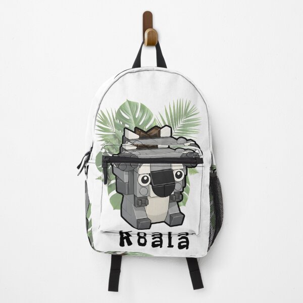 Item preview, Cute Brick Koala with Tropical Leaves - Blocky Animal Art designed and sold by HumTumMe.