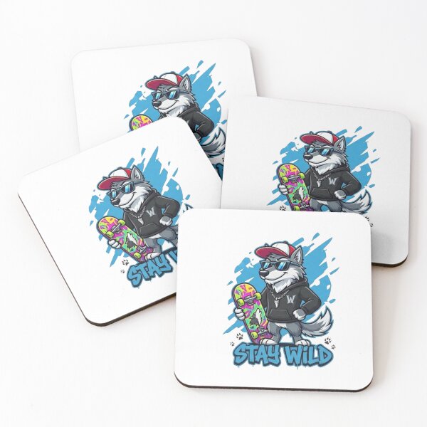 Item preview, Stay Wild: Skater Wolf designed and sold by atlasouchen.