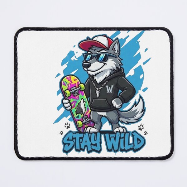 Item preview, Stay Wild: Skater Wolf designed and sold by atlasouchen.