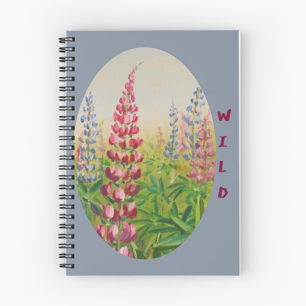 Item preview, Purple Lupine Meadow Vertical Ellipse designed and sold by JurateArt-DK.