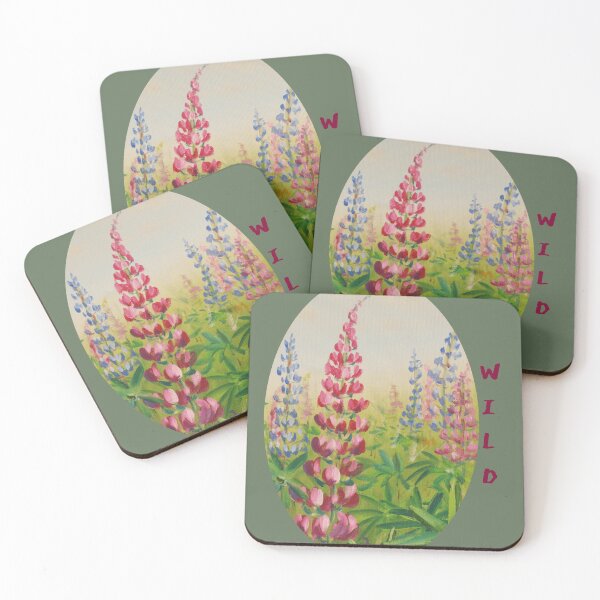 Item preview, Purple Lupine Meadow Vertical Ellipse designed and sold by JurateArt-DK.