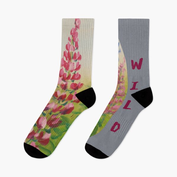 Item preview, Purple Lupine Meadow Vertical Ellipse designed and sold by JurateArt-DK.