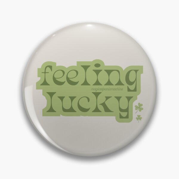 Item preview, feeling lucky simple green designed and sold by magicalpanicmachine.