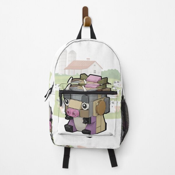 Item preview, Cute Brick Baby Cow Block Art - Adorable Brick Built Calf Illustration designed and sold by HumTumMe.
