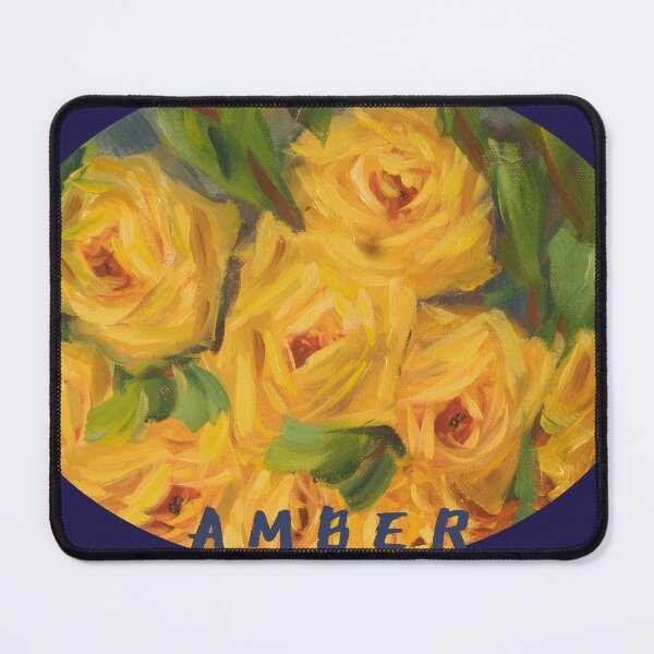 Item preview, Amber - Joyful Yellow Rose Macro designed and sold by JurateArt-DK.