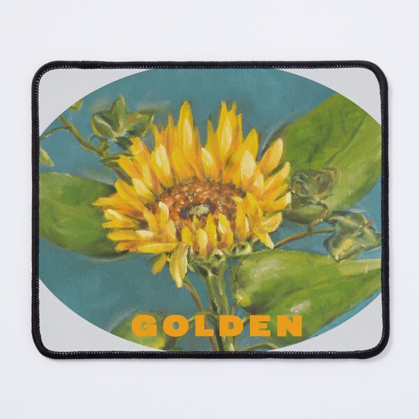 Item preview, Golden - Vibrant Sunflower Macro Ellipse designed and sold by JurateArt-DK.