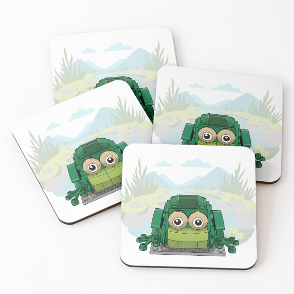 Item preview, Go Green Brick Frog - Cute Building Block Toy Character designed and sold by HumTumMe.