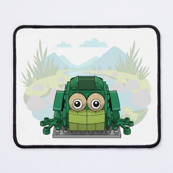 Item preview, Go Green Brick Frog - Cute Building Block Toy Character designed and sold by HumTumMe.